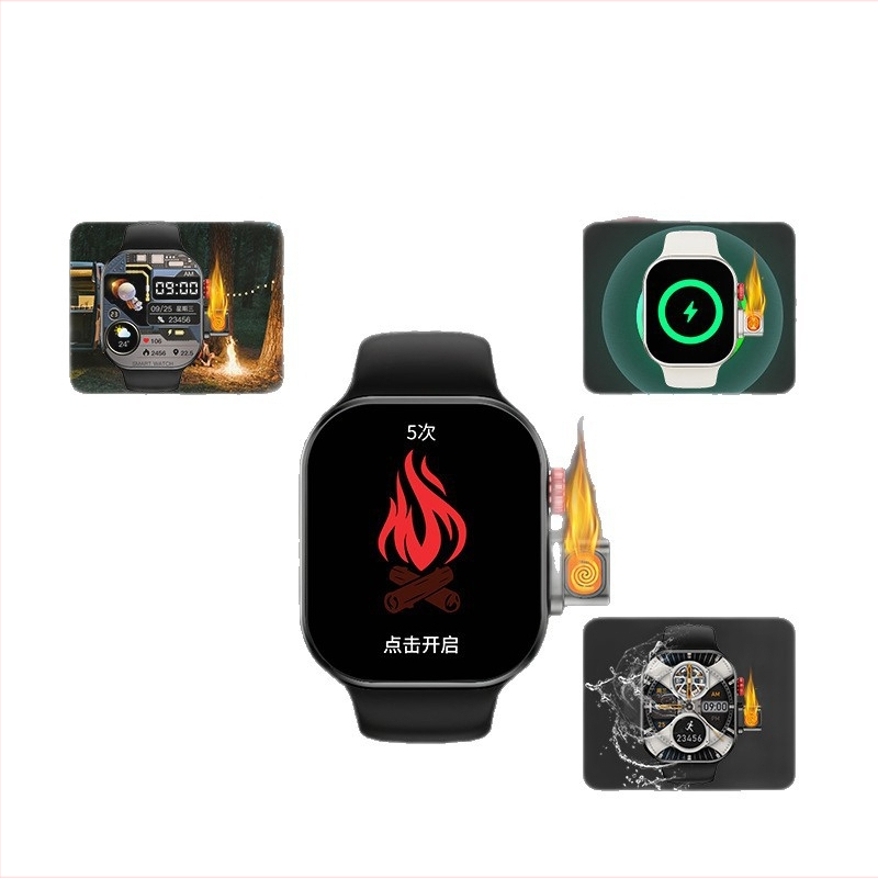 Išmanusis laikrodis su Bluetooth skambučiais ir NFC Alipay mokėjimais, sveikatos jutikliai (širdies ritmas, kraujospūdis, kraujo deguonies lygis), miego ir sporto stebėjimas, 1,95 colių TFT kvadratinis ekranas