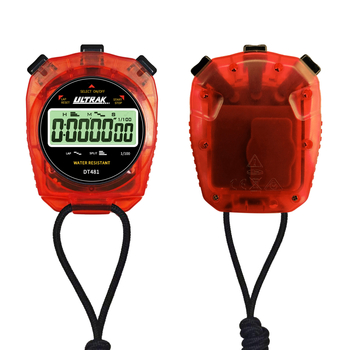 Skaitmeninis chronometras DT481 ULTRAK – ABS korpusas, atsparus vandeniui, su pauzės funkcija, 1 eilutės ekranas, lengvosios atletikos treniruotėms