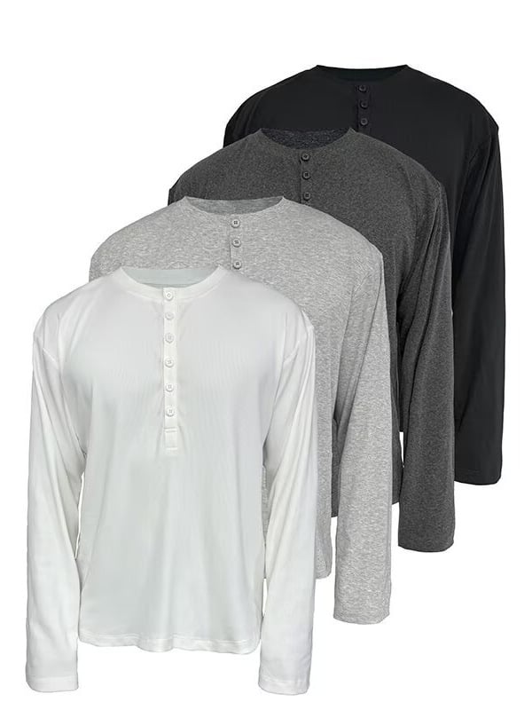 Ανδρικό μακρυμάνικο T-shirt, στρογγυλός λαιμός, χαλαρή εφαρμογή, πολυεστέρας, για άνοιξη και φθινοπωρο.