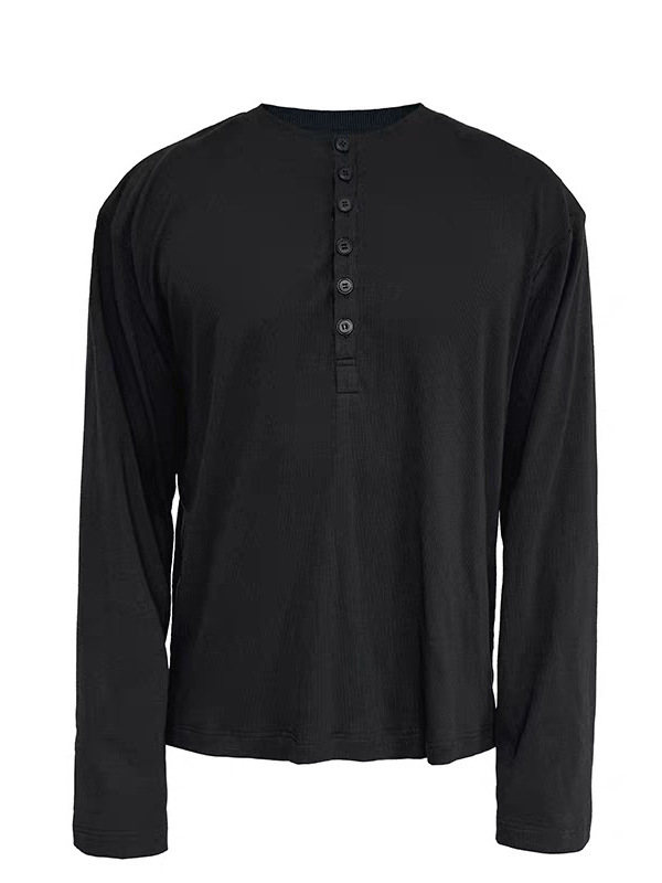 Ανδρικό μακρυμάνικο T-shirt, στρογγυλός λαιμός, χαλαρή εφαρμογή, πολυεστέρας, για άνοιξη και φθινοπωρο.