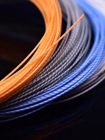 Bádminton ütő damil, magas erősségű nylon és rost damil, kettős szál, tartós edzéshez