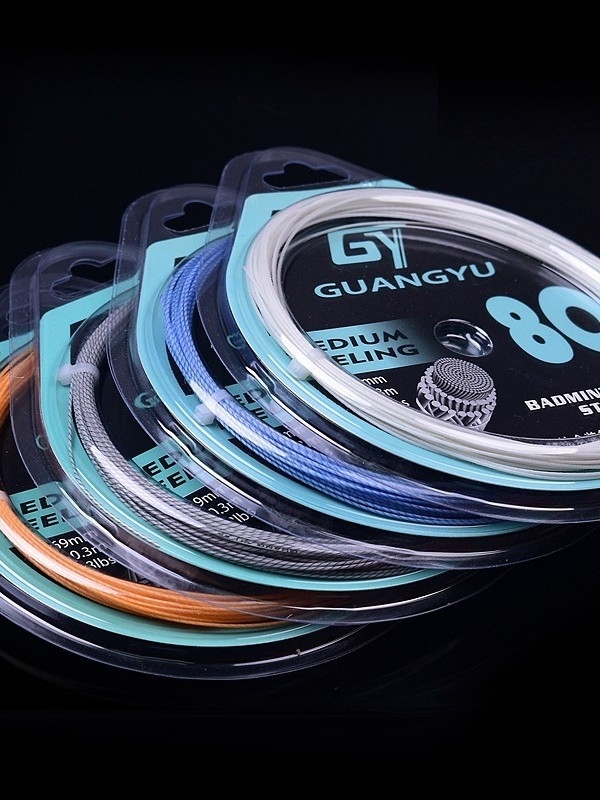 Bádminton ütő damil, magas erősségű nylon és rost damil, kettős szál, tartós edzéshez