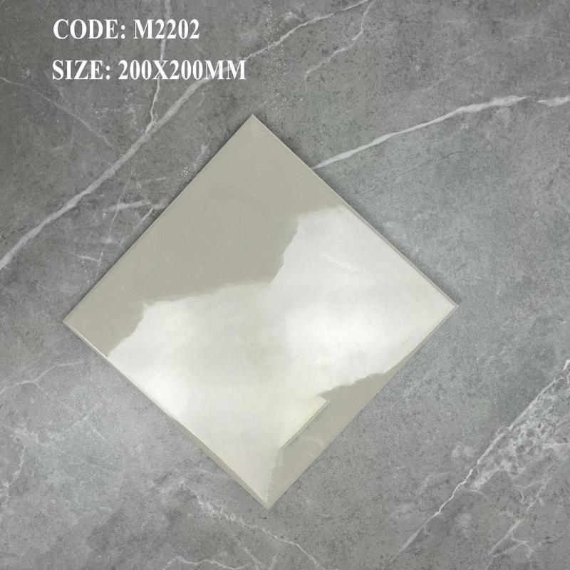 Nordic stílusú kerámia belső falcsempe, négyzetes, pásztorális kockás mintázat, matt felület, nedvességálló