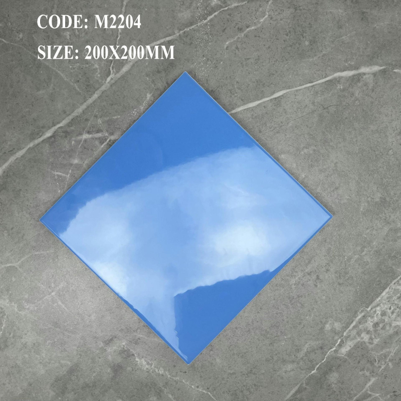 Nordic stílusú kerámia belső falcsempe, négyzetes, pásztorális kockás mintázat, matt felület, nedvességálló