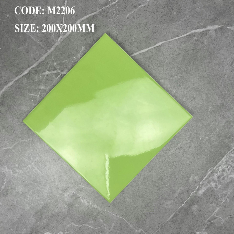 Nordic stílusú kerámia belső falcsempe, négyzetes, pásztorális kockás mintázat, matt felület, nedvességálló