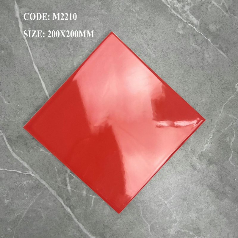 Nordic stílusú kerámia belső falcsempe, négyzetes, pásztorális kockás mintázat, matt felület, nedvességálló