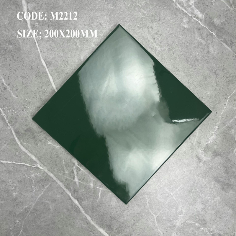 Nordic stílusú kerámia belső falcsempe, négyzetes, pásztorális kockás mintázat, matt felület, nedvességálló