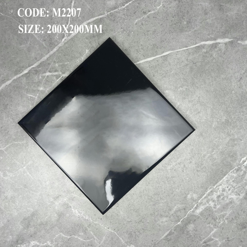 Nordic stílusú kerámia belső falcsempe, négyzetes, pásztorális kockás mintázat, matt felület, nedvességálló