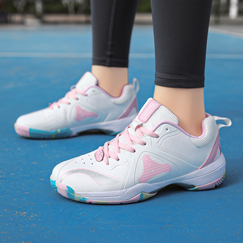 Unisex badmintonijalatsid, vastupidavad, libisemiskindlad, hingav võrgukanga ülaosa, siseväljakutele, sobivad badmintonile ja lauatennisele