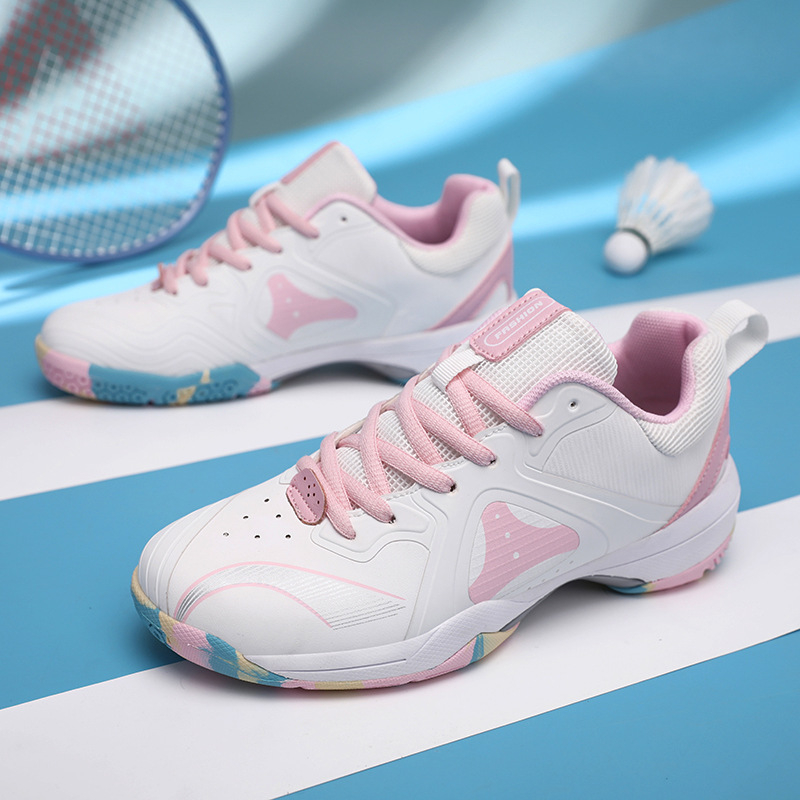 Unisex badmintonijalatsid, vastupidavad, libisemiskindlad, hingav võrgukanga ülaosa, siseväljakutele, sobivad badmintonile ja lauatennisele