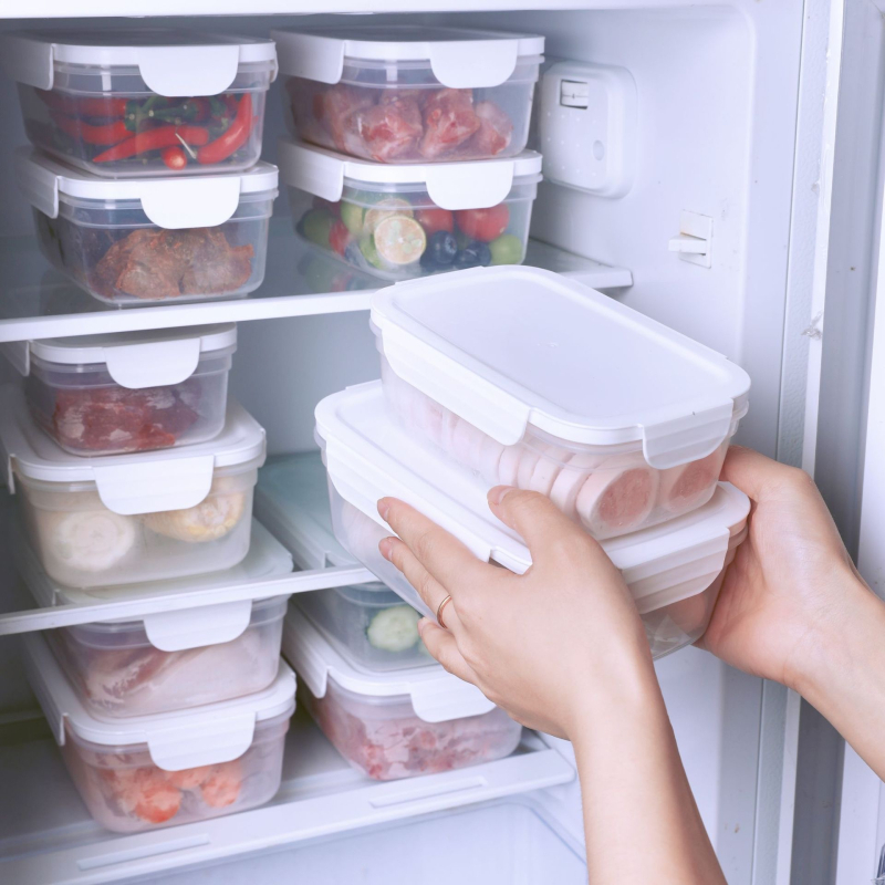 Микровълнова безопасна кутия за храна с капак – пластмаса за хранителни цели, преносима, херметична кутия за обяд