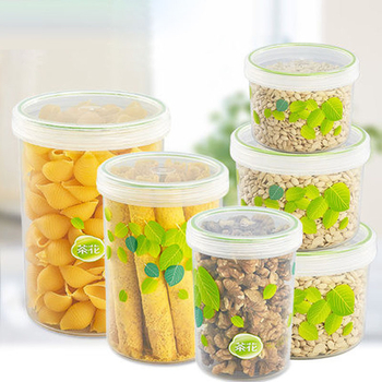 Camellia okrugla plastična kutija za obroke, mikrovalno sigurna, višekratna upotreba, kapacitet ispod 300 ml