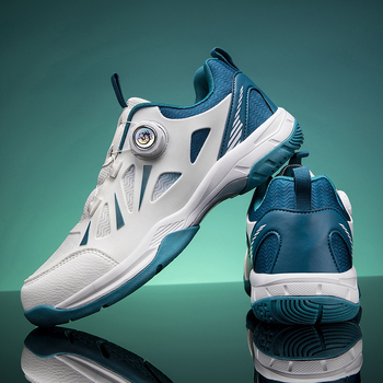 Badmintoni jalanõud – Unisex, Professionaalne võistlus, hingav võrgusisene, sünteetilise naha ülaosa, kummist tald