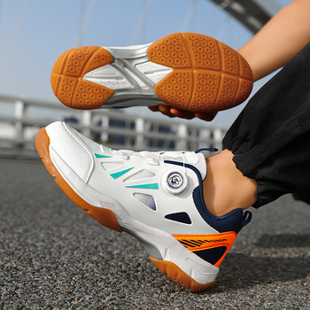 Badmintoni jalanõud – Unisex, Professionaalne võistlus, hingav võrgusisene, sünteetilise naha ülaosa, kummist tald