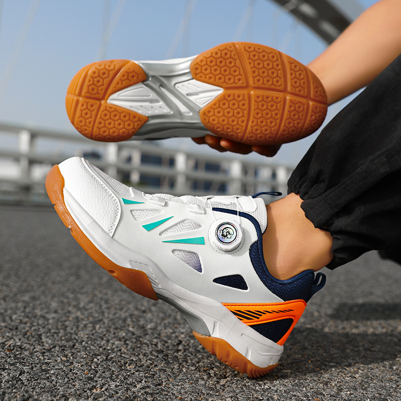 Badmintoni jalanõud – Unisex, Professionaalne võistlus, hingav võrgusisene, sünteetilise naha ülaosa, kummist tald