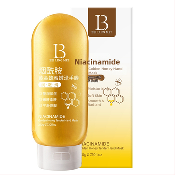 Mască de mâini peel-off cu niacinamidă și miere – hidratare și catifelare a pielii
