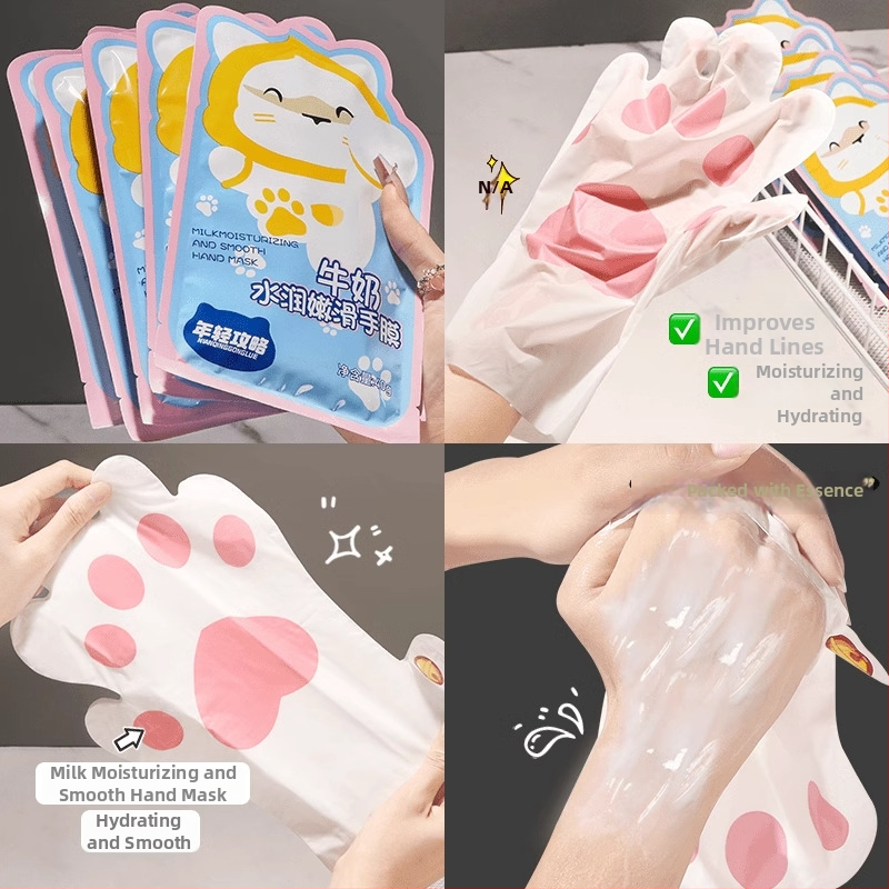 Pienu pagrindžianti rankų kaukė drėkinimui ir švelninimui su hialuronų rūgštimi ir niacinamidu • grynasis kiekis 0.050 g