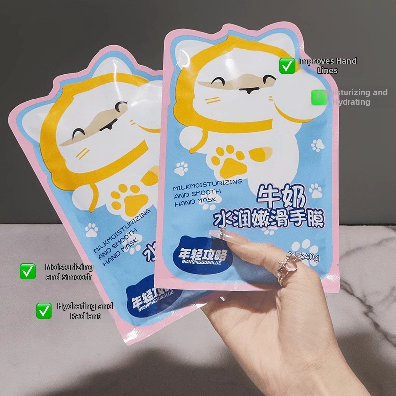 Pienu pagrindžianti rankų kaukė drėkinimui ir švelninimui su hialuronų rūgštimi ir niacinamidu • grynasis kiekis 0.050 g