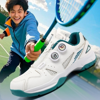 Vyriski badmintonio bateliai, kvėpuojanti tinklo viršutinė dalis, žemas profilis, EVA pada, gumos vidinė pada