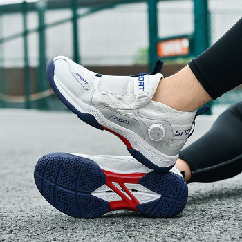 Badmintono bateliai vidaus treniruotėms, neslidus padas, kvėpuojanti tinklinė vidinė medžiaga, atspari gumos pada, priekinis raišteliavimas, unisex