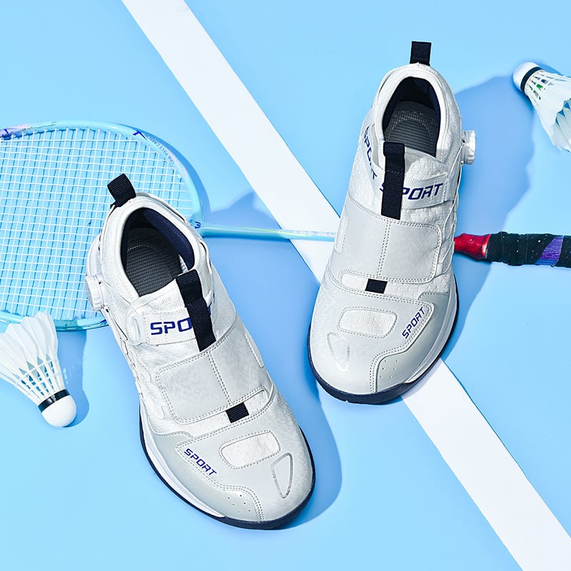 Badmintono bateliai vidaus treniruotėms, neslidus padas, kvėpuojanti tinklinė vidinė medžiaga, atspari gumos pada, priekinis raišteliavimas, unisex