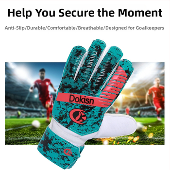 Jalgpalli väravavahi kindad, lateks, paksenenud pealmine kiht, sõrmede kaitse, treeninguks, kohandatavad, kaubamärk Dazzle Force