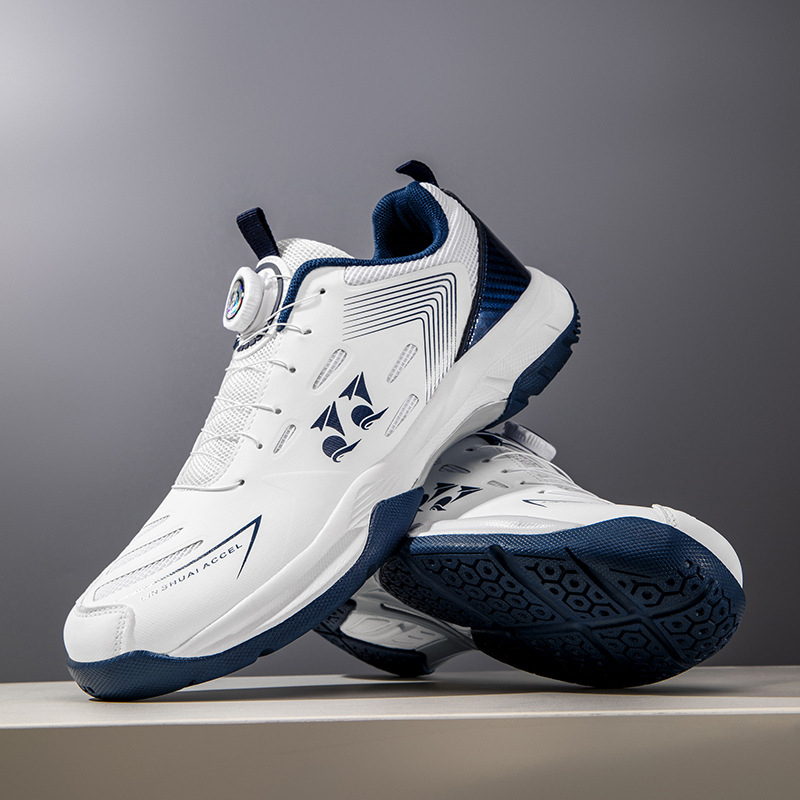 Poros stiliaus Badminton bateliai, kvėpuojantis tinklinis viršus, priekiniai raišteliai, MD vidinė padas, atspari dėvėjimui gumos padas