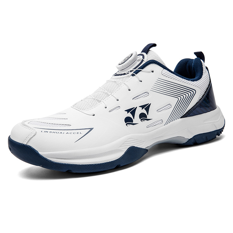 Poros stiliaus Badminton bateliai, kvėpuojantis tinklinis viršus, priekiniai raišteliai, MD vidinė padas, atspari dėvėjimui gumos padas