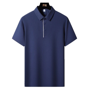 Πόλο πουκάμισο από μείξη ναϊλον 71-80%, κοντά μανίκια, στενή γραμμή, patchwork ραφές