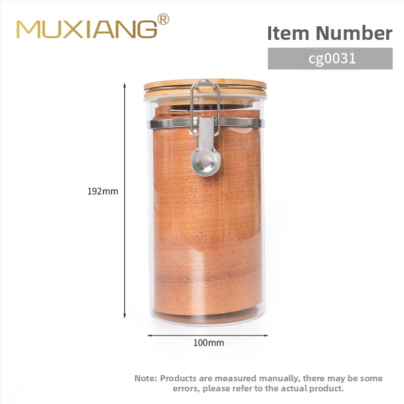 MUXIANG хумидор за пури със хигромер — херметичен съд от неръждаема стомана, комплект 100 броя, включва чипове от испански кедър