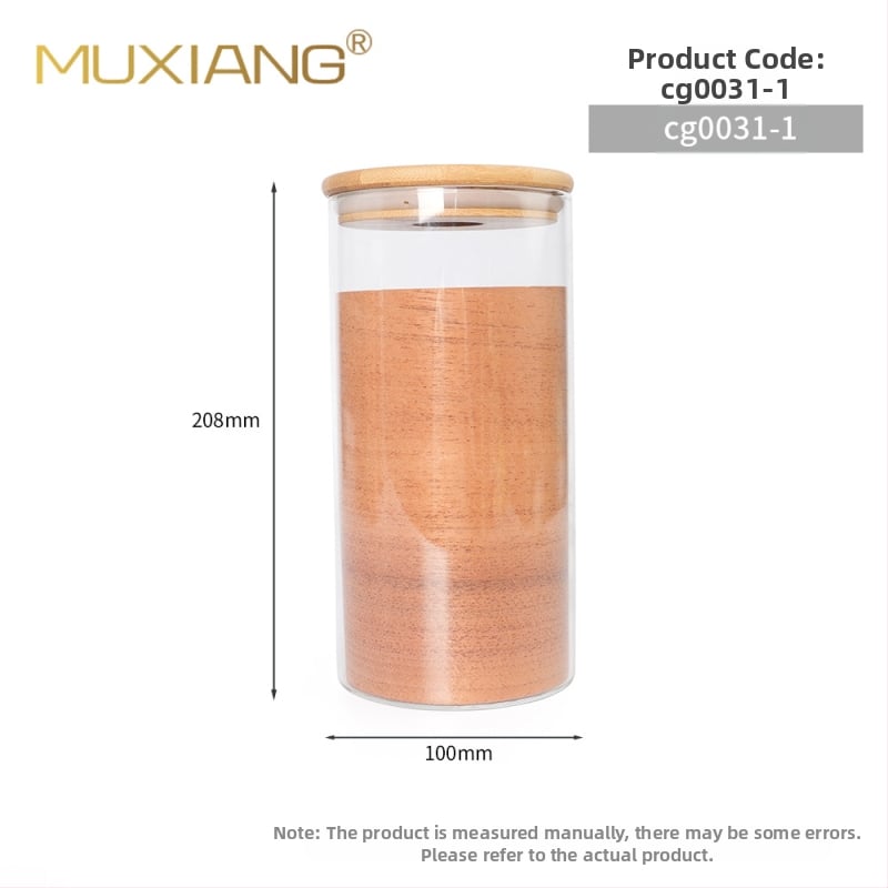 MUXIANG хумидор за пури със хигромер — херметичен съд от неръждаема стомана, комплект 100 броя, включва чипове от испански кедър