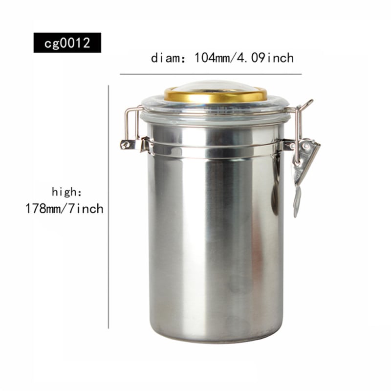 MUXIANG хумидор за пури със хигромер — херметичен съд от неръждаема стомана, комплект 100 броя, включва чипове от испански кедър