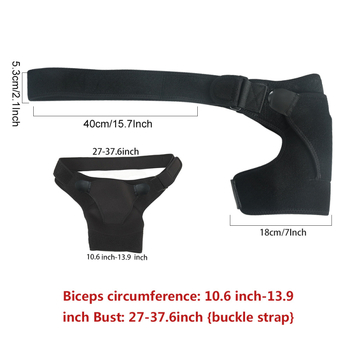 Προστατευτικό ώμου για αθλήματα, ρυθμιζόμενος διαπνέων σχεδιασμός, κατάλληλο για μπάσκετ και μπάντμιντον, πολυεστερικό σώμα, ενήλικες