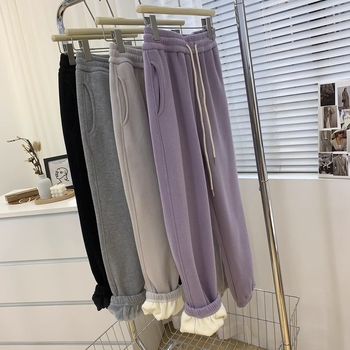 Γυναικείες καθημερινές παντελόνες, φαρδιά γραμμή, μακριές, 95% βαμβάκι, αστικό στυλ