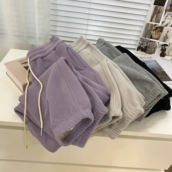 Γυναικείες καθημερινές παντελόνες, φαρδιά γραμμή, μακριές, 95% βαμβάκι, αστικό στυλ