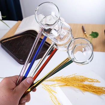 Staklena žlica s dugim držalom, otporna na visoke temperature, za čaj i začine