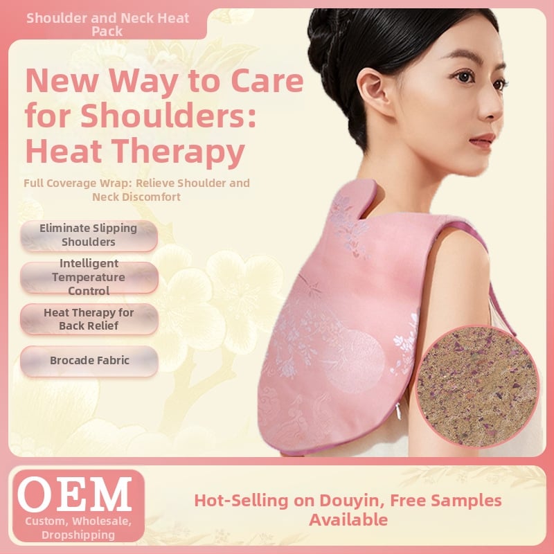 Pečių- kaklo žolelių karštasis kompresas su elektriniu šildymu, 220V, 50W, 9 laipsnių temperatūros reguliavimas, automatinis išjungimas