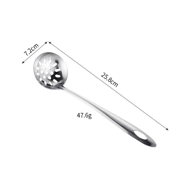 Κουτάλι για hot pot – μακριά λαβή, ανοξείδωτο ατσάλι, με σκούμερ για σερβίρισμα, μοντέρνο απλό στυλ