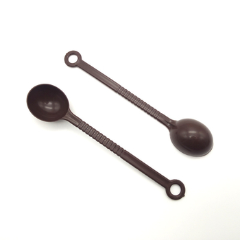 Κουτάλι για τσάι με γάλα – Πλαστικό, κατάλληλο για ενήλικες, χωρίς λογότυπο, Απλό στυλ