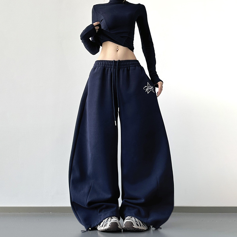 Naiste denim laiad püksid | kõrge vöökoht, pikad, talv 2025