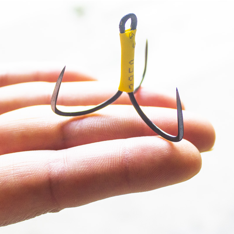 Ghost Peak trozubni kuki bez bodlja, paket 500 komada, za morski i slatkovodni ribolov