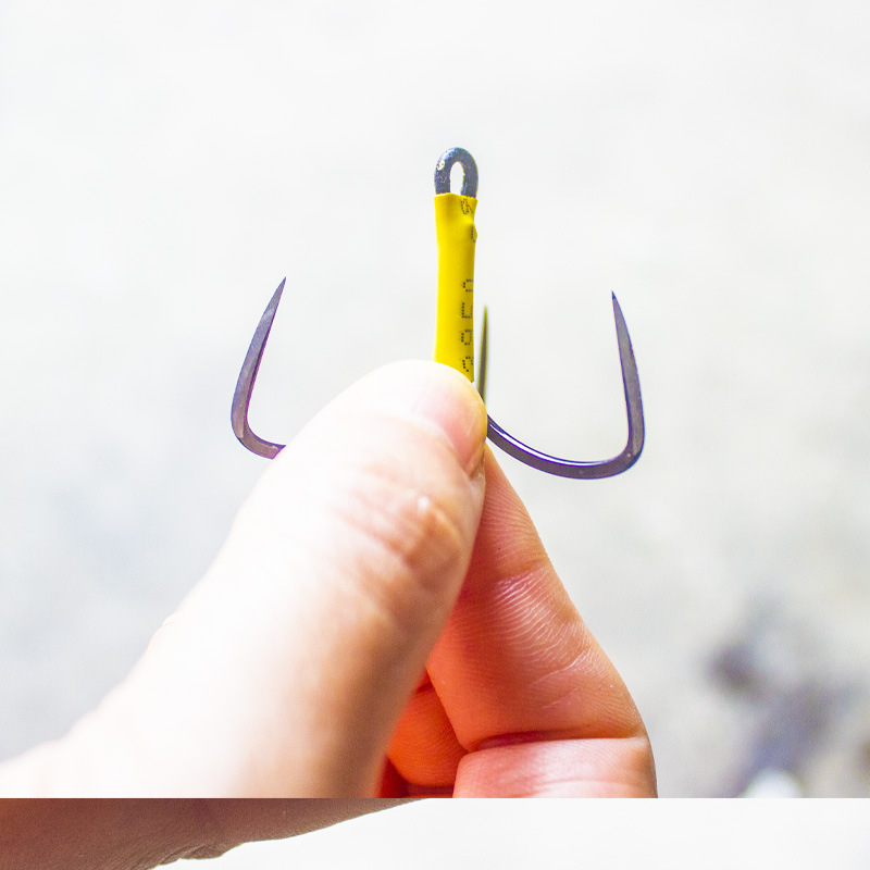 Ghost Peak trozubni kuki bez bodlja, paket 500 komada, za morski i slatkovodni ribolov