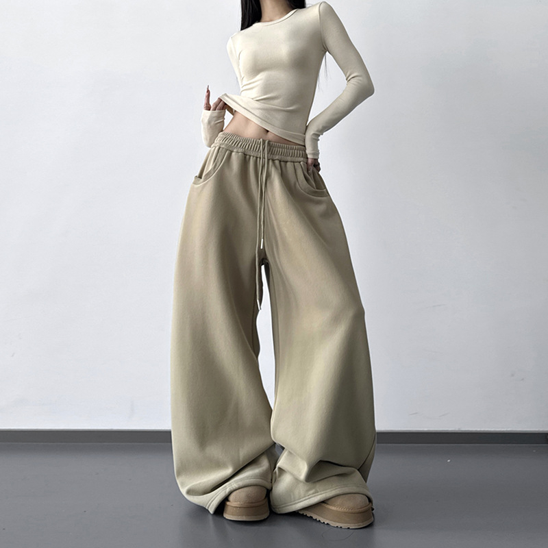 Naiste denim teksapüksid fleece voodriga, sirge lõige, kõrge vöökoht, pikad, talve 2025