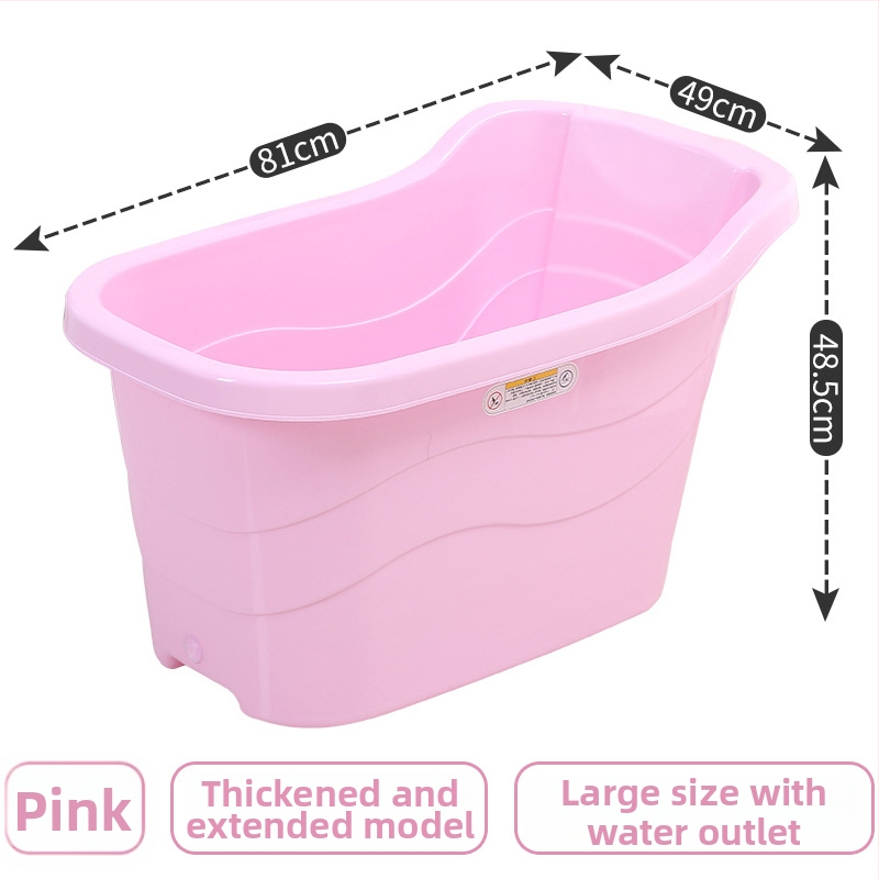 Izoliuotos plastikinės vonios kibiras kūdikiams ir vaikams – dviejų sluoksnių dizainas