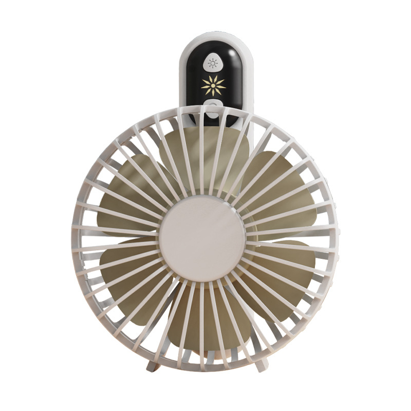 Rankinis USB ventiliatorius, sulankstomas nešiojamas mini stalinis ventiliatorius, bešepakaitos variklis, 5V/2W, įmontuota 1200mAh baterija, 3 greičiai, veikimo laikas 3–6 val