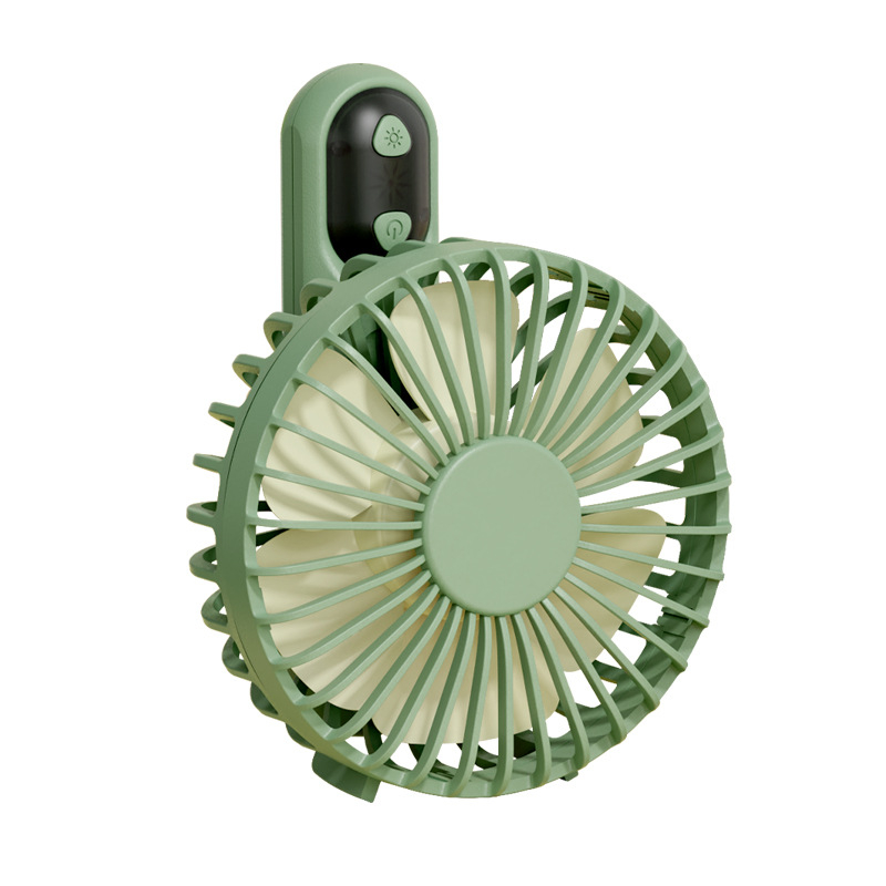 Rankinis USB ventiliatorius, sulankstomas nešiojamas mini stalinis ventiliatorius, bešepakaitos variklis, 5V/2W, įmontuota 1200mAh baterija, 3 greičiai, veikimo laikas 3–6 val