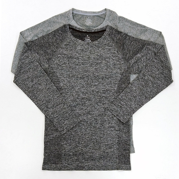 Muška seamless Jacquard fitness majica – brzo sušenje, okrugli ovratnik, lagana, sastav 57% najlon / 37% poliester / 6% spandeks