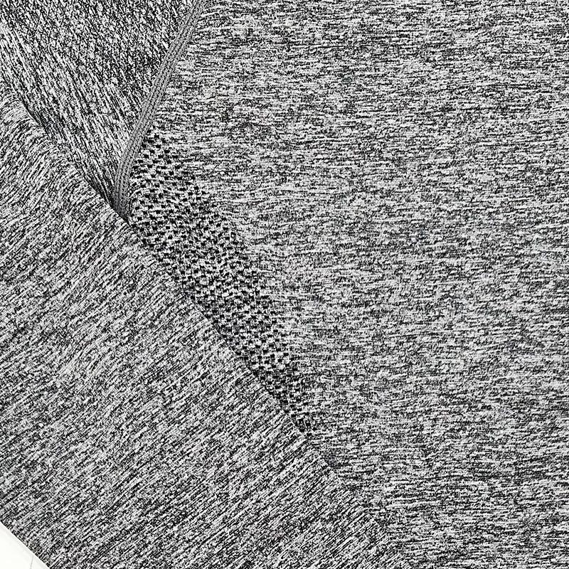 Muška seamless Jacquard fitness majica – brzo sušenje, okrugli ovratnik, lagana, sastav 57% najlon / 37% poliester / 6% spandeks