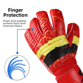 Jalgpalliväravavahi kindad – lateks/PU, sõrmede kaitse, libisemiskindel haare, unisex, treeninguks