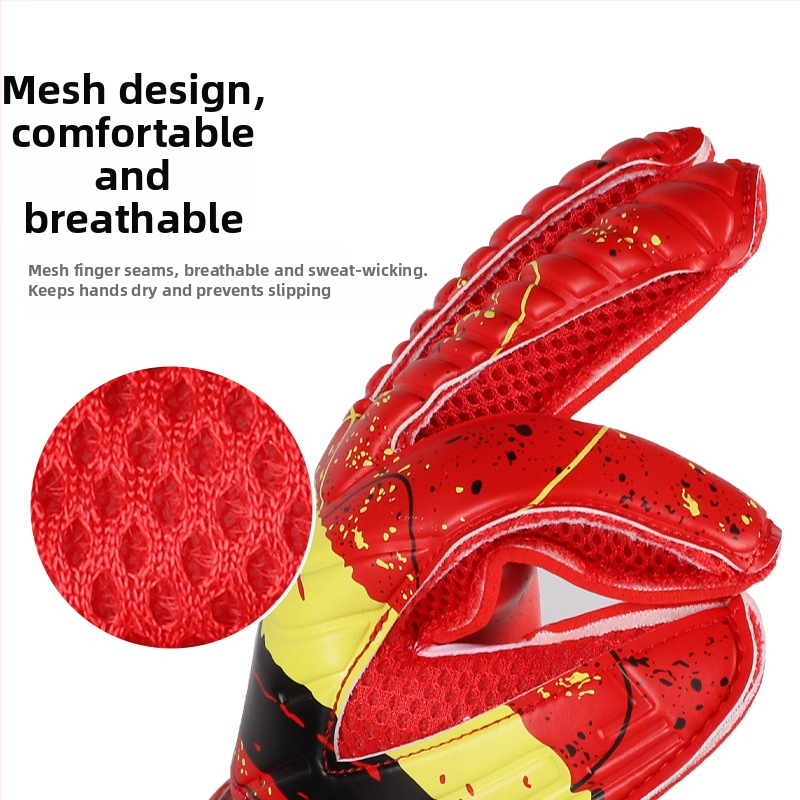 Jalgpalliväravavahi kindad – lateks/PU, sõrmede kaitse, libisemiskindel haare, unisex, treeninguks